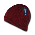 Decky Beanies Soft Stretchy Braided Knit Hats Caps Ski Warm Winter-Serve The Flag
