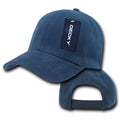 Decky Blank Brushed Bull Denim Cotton Dad Caps Hats-Serve The Flag