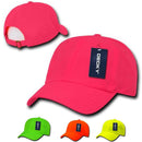 Decky Blank Neon Pre Curved Bill 6 Panel Low Crown Dad Hats Caps-Serve The Flag 1 image