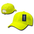 Decky Blank Neon Pre Curved Bill 6 Panel Low Crown Dad Hats Caps-Serve The Flag