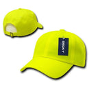 Decky Blank Neon Pre Curved Bill 6 Panel Low Crown Dad Hats Caps-Serve The Flag 5 image