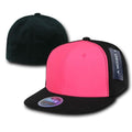 Decky Blank Retro Neon Flat Bill Flex Fit Fitted Baseball Hats Caps-Serve The Flag