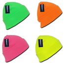 Decky Bright Neon Long Cuffed Beanies Knit Ski Skull Caps Hats Snowboard Winter-Serve The Flag 6 image
