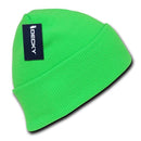 Decky Bright Neon Long Cuffed Beanies Knit Ski Skull Caps Hats Snowboard Winter-Serve The Flag 2 image
