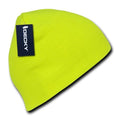 Decky Bright Neon Short Uncuff Beanies Caps Hats Knit Ski Skull Snowboard Winter-Serve The Flag
