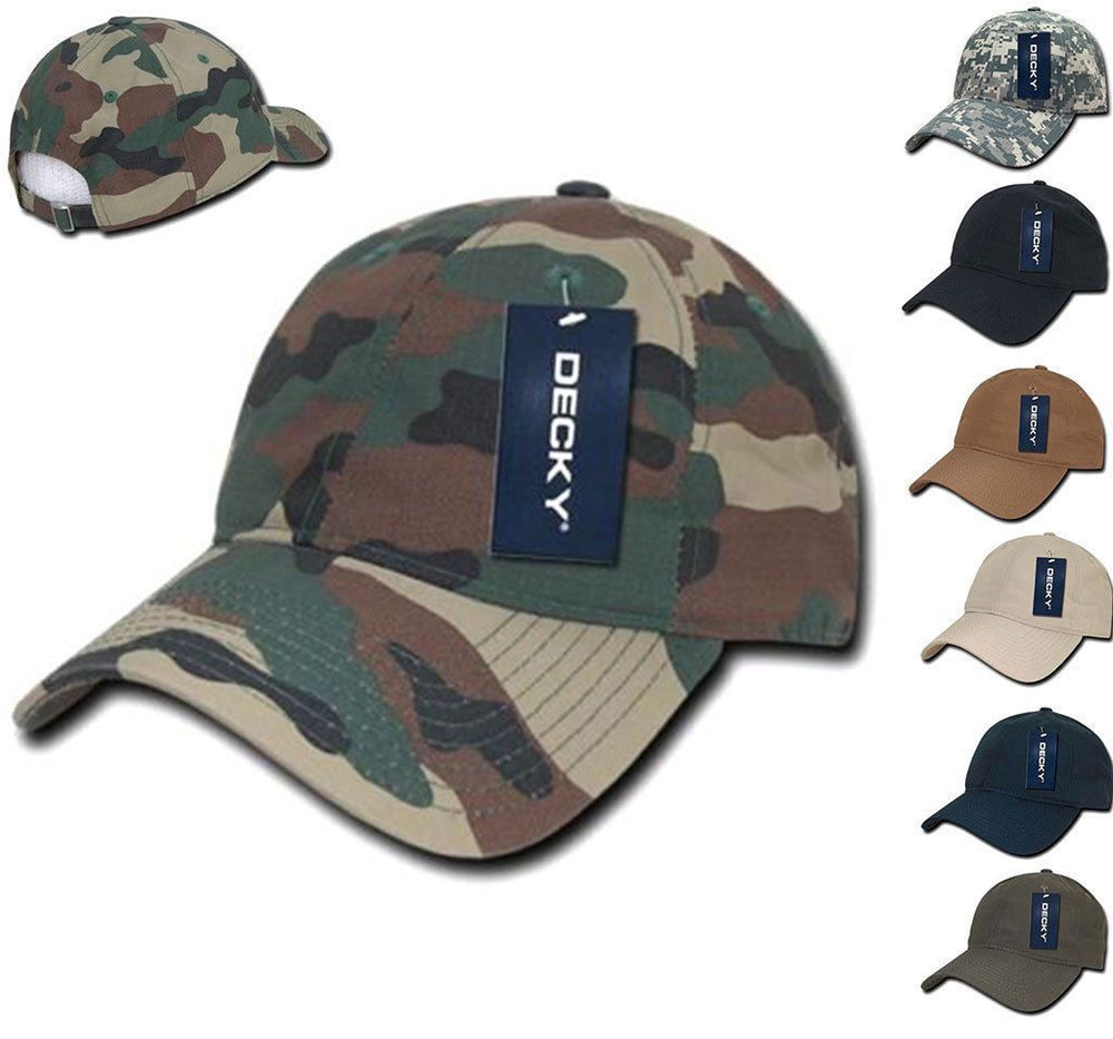 DECKY Relaxed Washed Cotton Cap - Coyote Color, Low Profile 6-Panel Baseball Hat, One Size Fits Most - View #8