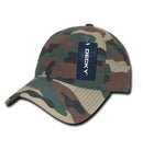 Decky Camo Military Army Acu Woodland Low Crown Relaxed Ripstop Dad Hats Caps-Serve The Flag 9 image