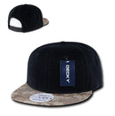 Decky Retro Camouflage Camo Skin Flat Bill Hats Caps 6 Panel Snapback-Serve The Flag 6 image