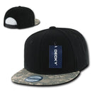 Decky Retro Camouflage Camo Skin Flat Bill Hats Caps 6 Panel Snapback-Serve The Flag 3 image