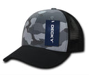 Decky Camouflage Curve Bill Constructed Trucker Hats Caps Snapback Cotton Mesh-Serve The Flag 6 image