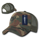 Decky Camouflage Curve Bill Constructed Trucker Hats Caps Snapback Cotton Mesh-Serve The Flag 12 image