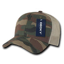 Decky Camouflage Curve Bill Constructed Trucker Hats Caps Snapback Cotton Mesh-Serve The Flag 13 image