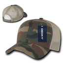 Decky Camouflage Curve Bill Constructed Trucker Hats Caps Snapback Cotton Mesh-Serve The Flag 14 image