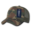 Decky Camouflage Curve Bill Constructed Trucker Hats Caps Snapback Cotton Mesh-Serve The Flag 21 image