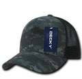 Decky Camouflage Curve Bill Constructed Trucker Hats Caps Snapback Cotton Mesh-Serve The Flag