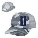 Decky Camouflage Foam Trucker 5 Panel High Crown Hats Caps Snapback-Serve The Flag 26 image