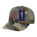 Decky Camouflage Foam Trucker 5 Panel High Crown Hats Caps Snapback-Serve The Flag 8 image