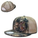 Decky Camouflage Hybricam Trucker 6 Panel Baseball Flat Bill Caps Hats-Serve The Flag 8 image