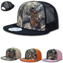Decky Camouflage Hybricam Trucker 6 Panel Baseball Flat Bill Caps Hats-Serve The Flag 2 image