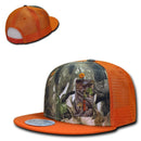 Decky Camouflage Hybricam Trucker 6 Panel Baseball Flat Bill Caps Hats-Serve The Flag 5 image