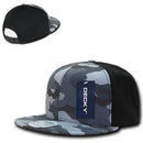 Decky Camouflage Retro Flat Bill Baseball Hats Caps Cotton Snapback-Serve The Flag 21 image