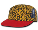 Decky Classic Racing Jockey Biker 5 Panel Animal Print Caps Hats-Serve The Flag 4 image