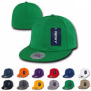 Decky Classic Retro Flat Bill Flex 6 Panel Fitted Baseball Caps Hats-Serve The Flag 2 image