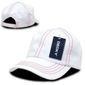 Decky Contra Stitch Polo Washed Cotton Dad Caps Hats-Serve The Flag