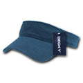 Decky Cotton Chino Twill Polo Visor Golf Tennis Sun Caps Hats-Serve The Flag