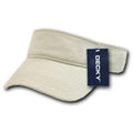 Decky Cotton Chino Twill Polo Visor Golf Tennis Sun Caps Hats-Serve The Flag