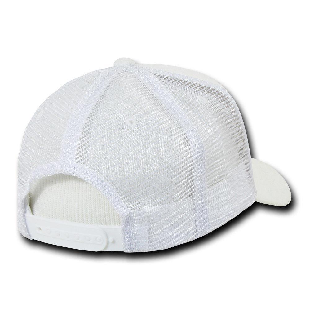 Decky Curved Bill Baseball 6 Panel Trucker Constructed Caps Hats Unise