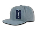 Decky Denim High Crown Snapback Cotton 6 Panel Flat Bill Hats Caps-Serve The Flag 11 image