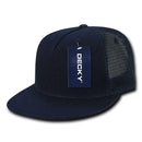 Decky Denim Material Retro Flat Bill Trucker 5 Panel Baseball Caps Hats Unisex-Serve The Flag 11 image