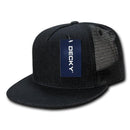 Decky Denim Material Retro Flat Bill Trucker 5 Panel Baseball Caps Hats Unisex-Serve The Flag 6 image