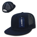 Decky Denim Material Retro Flat Bill Trucker 5 Panel Baseball Caps Hats Unisex-Serve The Flag