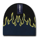 Decky Fire Flame Beanies Caps Hats Short Warm Winter Youth Boys Girls Kids-Serve The Flag 16 image