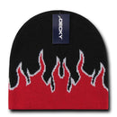 Decky Fire Flame Beanies Caps Hats Short Warm Winter Youth Boys Girls Kids-Serve The Flag 17 image