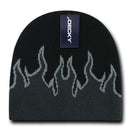 Decky Fire Flame Beanies Caps Hats Short Warm Winter Youth Boys Girls Kids-Serve The Flag 4 image