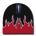 Decky Fire Flame Beanies Caps Hats Short Warm Winter Youth Boys Girls Kids-Serve The Flag