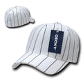 Decky Fitted Curved Bill Pin Striped Pinstriped Baseball Hats Caps-Serve The Flag