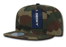 Decky Flat Bill Cotton 5 Panel Constructed High Crown Baseball Hats Caps-Serve The Flag 17 image