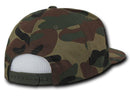 Decky Flat Bill Cotton 5 Panel Constructed High Crown Baseball Hats Caps-Serve The Flag 18 image
