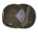 Decky Flat Bill Cotton 5 Panel Constructed High Crown Baseball Hats Caps-Serve The Flag 20 image