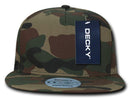 Decky Flat Bill Cotton 5 Panel Constructed High Crown Baseball Hats Caps-Serve The Flag 21 image