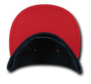 Decky Flat Bill Cotton 5 Panel Constructed High Crown Baseball Hats Caps-Serve The Flag 60 image