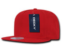 Decky Flat Bill Cotton 5 Panel Constructed High Crown Baseball Hats Caps-Serve The Flag 63 image