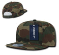 Decky Flat Bill Cotton 5 Panel Constructed High Crown Baseball Hats Caps-Serve The Flag