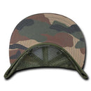 Decky Flat Bill Baseball Mesh Trucker 5 Panels Solid Camouflage Caps Hats-Serve The Flag 37 image