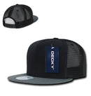 Decky Flat Bill Baseball Mesh Trucker 5 Panels Solid Camouflage Caps Hats-Serve The Flag 9 image