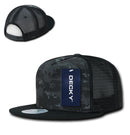 Decky Flat Bill Baseball Mesh Trucker 5 Panels Solid Camouflage Caps Hats-Serve The Flag 8 image